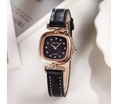 Reloj de mujer cuadrado medieval Reloj de mujer pequeño con cinturón cuadrado y ladrillo Reloj de mujer pequeño