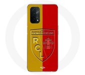 Coque pour Oppo A74 5G rcl lens Logo fond jaune et rouge