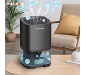 Deshumidificador de aire con capacidad de 1000 ml, purificador, silencioso y antimoho, para oficina, cocina y desodorizante. EU Plug negro