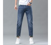 Pantalones vaqueros elásticos de alta gama para hombre, pantalones largos con estampado ajustado para hombre, pantalones vaqueros súper suaves, pantalones vaqueros de moda para hombre nuevos 28
