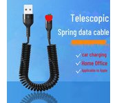 Cable de datos retráctil de Apple para iPhone 11/14/12/8+/7/6s - Cable de carga móvil 25cm straight line blanco