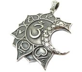 Les Trésors De Lily [P3797] - Colgante de plata 'Ôm' - 48x45 mm plata