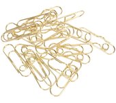 40 clips de acero al carbono para bolígrafos, clips dorados para bolígrafos, pequeños clips portátiles para bolígrafos de oficina