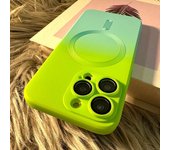 Funda de teléfono con patrón degradado y carga inalámbrica Magsafe de lujo para iPhone 11, 12, 13, 14 Pro Max Plus, funda de silicona magnética suave For iPhone 11