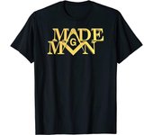 Camiseta unisex masónica con escuadra y compás S