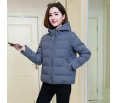 Chaqueta con cremallera de talla grande para mujer, chaqueta cálida con capucha, chaqueta acolchada con forro y cremallera informal 4XL