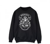 Harry Potter Camiseta de algodón con escudo de Hogwarts para niños 5-6 Years negro