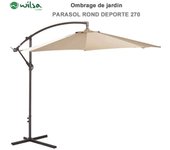 Parasol rond déporté 270 cm Wilsa Garden