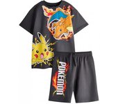 Pokemon Boys Pikachu & Charizard T-Shirt & Shorts Set 9-10 Years negro