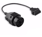 Adaptador OBD II para BMW de 20 pines a conector hembra OBD2 de 16 pines e36 e39 X5 Z3 negro