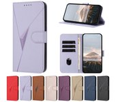 Funda de cuero para Redmi GO S2 A1 A2 A3 Note 4 5 5A 5X 6 Pro Plus 4G Funda de lujo con ranuras para tarjetas y billetera Redmi Note5/Note5 Pro morado claro