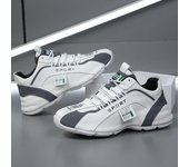 Zapatos de hombre Primavera y Verano Nuevos Zapatos Deportivos Cuero Genuino Suela Gruesa Bolsa de Cuero Zapatos de Hombre Zapatos de Papá Zapatos Blancos Pequeños 38 verde