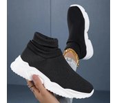 Zapatos de mujer Snwakers Zapatos de mujer de caña alta, ligeros, de una sola pierna y para el tiempo libre 37
