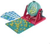 Juego de bingo, juguete de máquina, juego de lotería familiar tradicional, bolas con jaula para