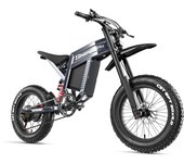 Bicicleta Eléctrica Shengmilo S900 65km/h 60V30AH Batería de Litio de Gran Capacidad Motor de 1500W Freno Hidráulico Bicicleta Eléctrica Todoterreno 1500W——S900 negro