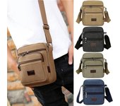Bolso bandolera impermeable para hombre, bolsos de mensajero, maletín, bolsos de hombro Retro One Size azul