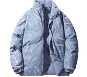 Chaqueta de algodón acolchado Ropa Otoño e Invierno Cálida Pareja Chaqueta de algodón acolchado Chaqueta gruesa de cuello alto de doble cara M