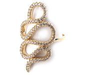 Anillo Chapado en Oro 'Sissi' oro blanco 58 oro