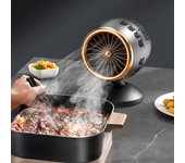 Campana extractora de sobremesa con extractor de aire de cocina de bajo ruido y ajuste de altura y ángulo para barbacoa de interior.