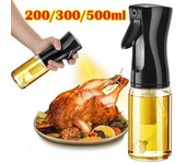 Botella rociadora de aceite, olla, dispensadores de aceite de cocina para el hogar, rociador de aceite de oliva, rociador para freidora de aire, ensalada, horneado 200ml blanco