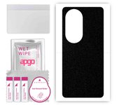 apgo Protective Skin Sticker for the back compatible with Huawei P50 Pro, Wrap Film, Foil, Vinyl - Pattern Matte Black