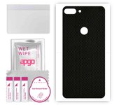apgo Protective Skin Sticker for the back compatible with HTC Wildfire E Lite, Wrap Film, Foil, Vinyl - Pattern Matrix