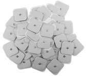 Almohadilla de electrodos 20 piezas Tens Unit para parches de electrodos autoadhesivos para máquinas de terapia fisioterapia blanco