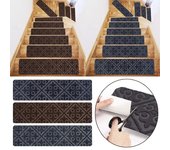 1 alfombrilla para escalera, alfombras con absorción de agua, alfombrillas para escaleras, alfombrillas autoadhesivas para suelo