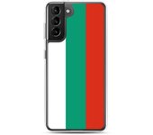 Coque Téléphone - Samsung - Galaxy S21 Ultra - Drapeau Bulgarie - Souple - Multicolore