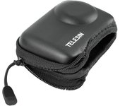TELESIN Estuche para cámara deportiva Estuche para cámara digital Bolsa de almacenamiento portátil para cámara Bolsa protectora para negro