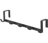 Yamazaki Jitsugyo Colgador de Puerta Ancho Negro Aprox. Smart 7650 (ancho 30 x profundidad 7 x alto 6 cm)