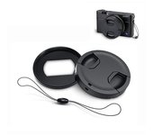 Adaptador de filtro JJC compatible con Sony II ZV1 RX100VII RX100VI Canon G5 X Mark II Kit de tapa de lente incluido ZV-1 ZV-1