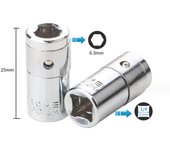 Convertidor de puntas de vaso de vástago hexagonal con accionamiento cuadrado, soporte para destornillador PCS de vástago hexagonal