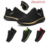 Zapatos para correr para hombre, zapatillas deportivas para hombre, zapatos deportivos ligeros transpirables para hombre, cómodos zapatos de malla con cordones, zapatos flexibles suaves para caminar y trotar 36 negro