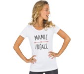 Camiseta Mujer - IDEAL GRANNY S blanco