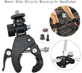 Adaptador de trípode para cámara con abrazadera para manillar de bicicleta, motocicleta, Insta360, X4, Ace, Go3, X3, GoPro 12, 11, DJI Action 4, 3