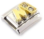 Les Trésors De Lily [C6077] - Tejido de punto 'Letra W' en oro blanco oro