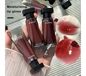 Colores brillantes, impermeables, no pegajosos, hidratantes, seguros, maquillaje de labios para mujeres, labios regordetes, efecto espejo brillante F