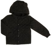 Chaqueta acolchada con capucha desmontable 768708 para Niño-Niña 4 AÑOS negro