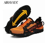 Zapatillas transpirables para caminar para hombre y mujer, zapatos de Trekking, sandalias antideslizantes para senderismo al aire libre, sandalias de agua para sendero, talla 36-47 36 negro