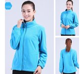 Chaquetas de senderismo de invierno para mujer, para caminar, deportes al aire libre, polar térmico, cortavientos, abrigos cálidos para escalada, trekking, acampada y deportes S azul cielo