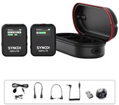 SYNCO G2A1 Pro Sistema de micrófono inalámbrico con 1 receptor y 1 micrófono Rango de transmisión de 200 m 6 1 Receiver & 1 Microphone negro