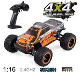 Linxtech 16889 1/16 30 km/h 4WD RC Car Big Foot 2.4G Coche de juguete de alta velocidad para niños adultos naranja varios colores