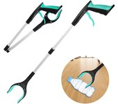 Herramientas de recogida multifuncionales, recogedor plegable, extensor de pinza, recogedor de basura plegable portátil, recogedores de basura, recogedores plegables naranja