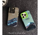 Paisaje de montaña nevado para carcasa de teléfono móvil para iPhone 15/Iphone14plus/13promax/12 Funda blanda de silicona 11/X/Xrim iphone X/xs