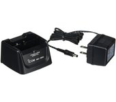 Cargador de CA de un solo tipo Icom (con adaptador) BC-180 negro