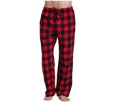 Pantalones de pijama de algodón a cuadros informales para hombre para el hogar, los deportes y el yoga M verde