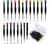 Juego de destornilladores magnéticos de precisión, mini, multifunción, para relojes, gafas, teléfonos y herramientas manuales de reparación.