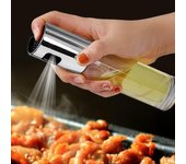 Pulverizador de aceite de oliva de acero inoxidable para cocina, bomba de botella, olla de aceite, parrilla a prueba de fugas, pulverizador para barbacoa, dispensador de aceite, utensilios de cocina para barbacoa oro rosa