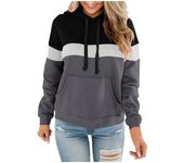Chaqueta tipo sudadera informal acolchada para mujer de otoño e invierno S albaricoque